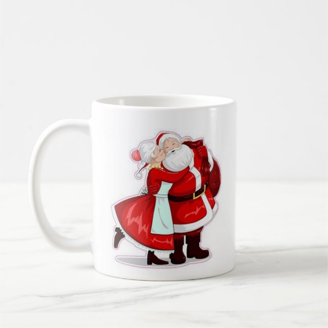 mr and mrs claus coffee mug (Left)