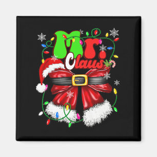 Mr And Mrs Claus Couples Cute Santa Christmas Ligh Magnet