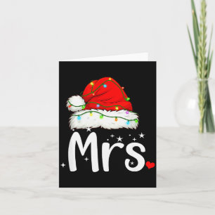 Mr And Mrs Claus Couples Matching Christmas Pajama Card