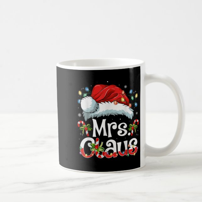 Mr And Mrs Claus Couples Matching Christmas Pajama Coffee Mug (Right)