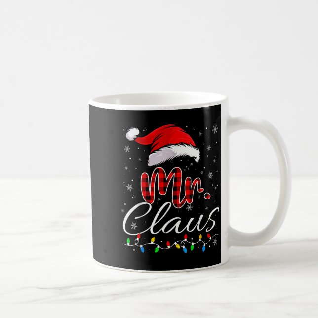 Mr And Mrs Claus Couples Matching Christmas Pajama Coffee Mug (Right)