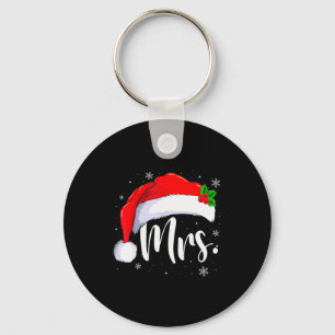 Mr And Mrs Claus Couples Matching Christmas Pajama Key Ring