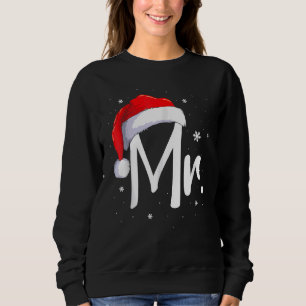 Mr and Mrs Claus Couples Matching Christmas Pajama Sweatshirt