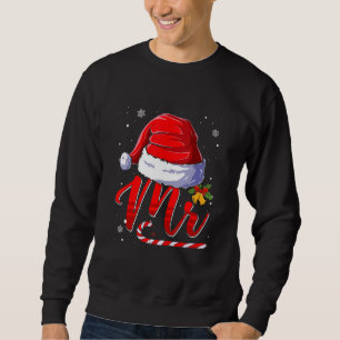 Mr and Mrs Claus Couples Matching Christmas Pajama Sweatshirt