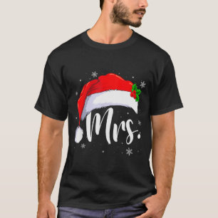 Mr And Mrs Claus Couples Matching Christmas Pajama T-Shirt