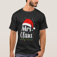 Mr and Mrs Claus Couples Matching Christmas Pajama