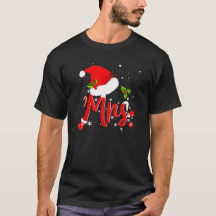 Mr And Mrs Claus Couples Matching Christmas Santa T-Shirt