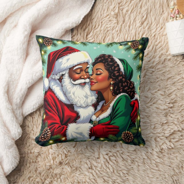 Mr and Mrs Claus Sweet Christmas  Cushion (Blanket)