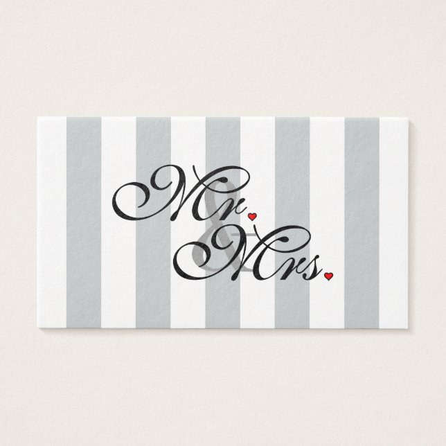 Mr. and Mrs. Click to Customise Colour Stripes (Front)