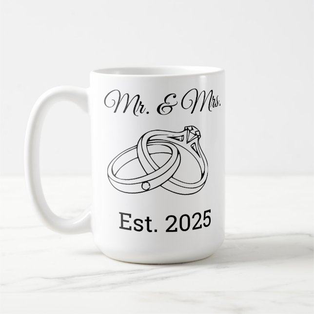 Mr and Mrs. Coffee Mug (Left)