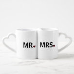 Mr. and Mrs. Coffee Mug Set<br><div class="desc">Mr. and Mrs. couples romantic mug</div>