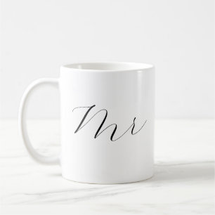Mr and Mrs Coffee Mug Set - Newlywed Wedding Gift
