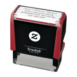Mr and Mrs Couple Wedding Return Address Self-inking Stamp