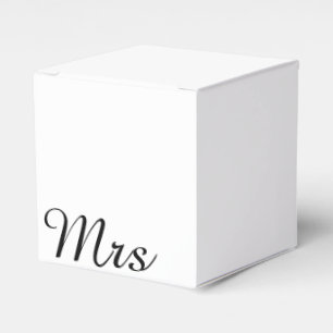Mr and Mrs elegant modern matching couple Favour Box