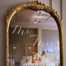 Mr. and Mrs. Elegant Script Wedding
