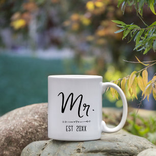 Mr and Mrs Est 2023 Wedding Gifts for Couples Mug