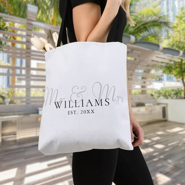 Mr And Mrs Established Wedding Tote Bag (Mr And Mrs Established Wedding Tote Bag)