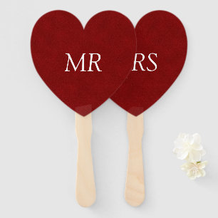 Mr and Mrs fans/paddles Hand Fan