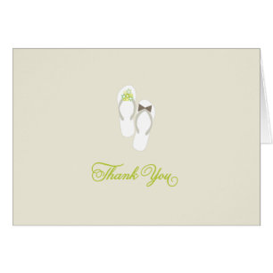 Mr And Mrs Flip Flops Green Daisies Beach Wedding