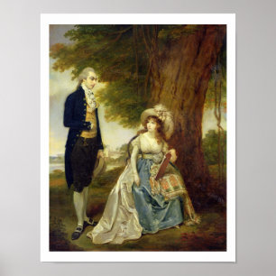 Mr and Mrs Fraser, c.1785-90 (oil on canvas) Poster