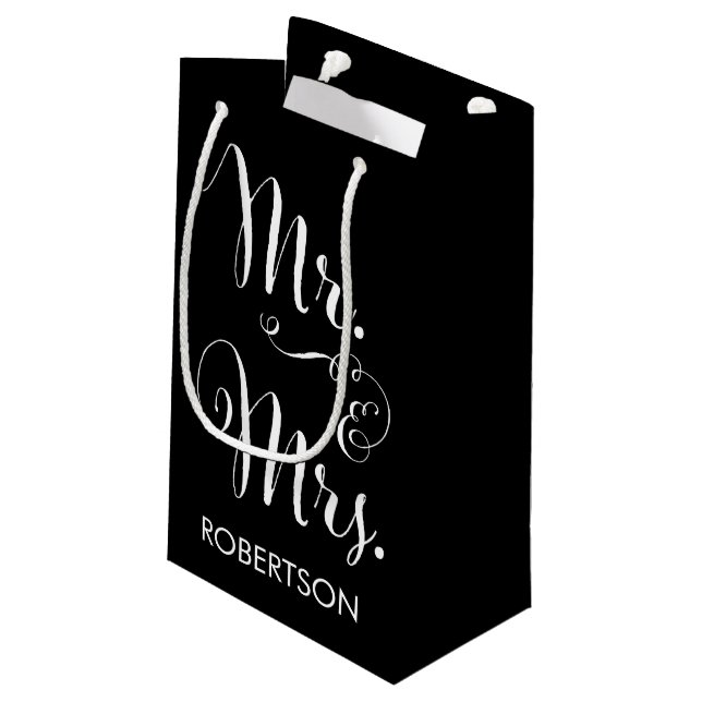 Mr. and Mrs. Gift Bag (Back Angled)