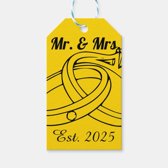 Mr. and Mrs. Gift Tags (Front)