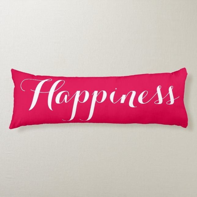 Mr. and Mrs. Happiness Red Body Pillow (Front)