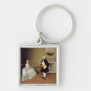 Mr and Mrs Hill, c.1750-51 (oil on canvas) Key Ring