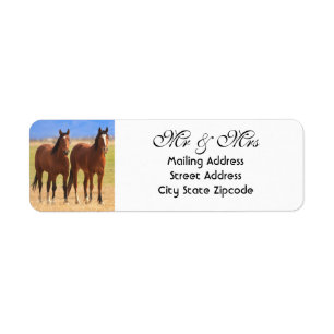 Mr and Mrs Horse Return Address