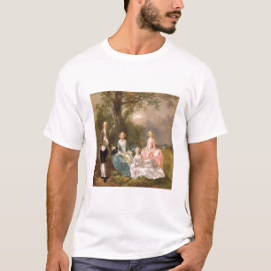 Mr and Mrs John Gravenor and their Daughters, Eliz T-Shirt