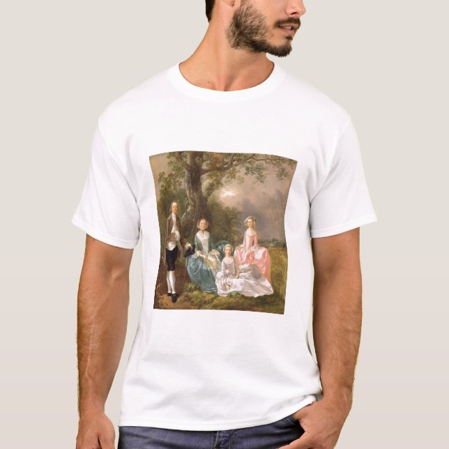 Mr and Mrs John Gravenor and their Daughters, Eliz T-Shirt (Front)