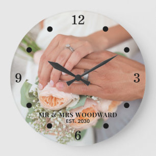 Mr And Mrs Large Clock
