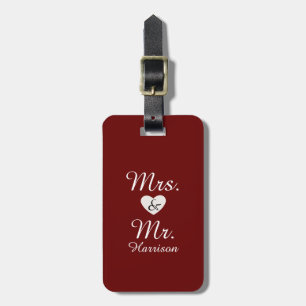 Mr. and Mrs. Luggage Tag