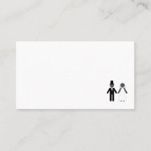 Mr and Mrs Married place card
