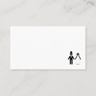 Mr and Mrs Married place card