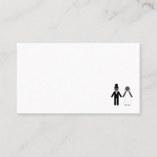 Mr and Mrs Married place card