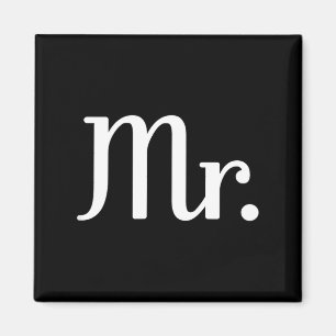 Mr and Mrs Matching Married Wedding Couple Wife Magnet