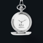 Mr and Mrs | Modern Script Wedding Watch<br><div class="desc">"Mr and Mrs" Modern Script Personalised Couple Gift

Perfect as wedding gifts for newlywed,  wedding anniversary gifts,  Valentine's day gifts and gift for any occasions.</div>