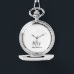 Mr and Mrs | Modern Script Wedding Watch<br><div class="desc">"Mr and Mrs" Modern Script Personalised Couple Gift

Perfect as wedding gifts for newlywed,  wedding anniversary gifts,  Valentine's day gifts and gift for any occasions.</div>