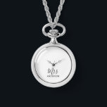 Mr and Mrs | Modern Script Wedding Watch<br><div class="desc">"Mr and Mrs" Modern Script Personalised Couple Gift

Perfect as wedding gifts for newlywed,  wedding anniversary gifts,  Valentine's day gifts and gift for any occasions.</div>