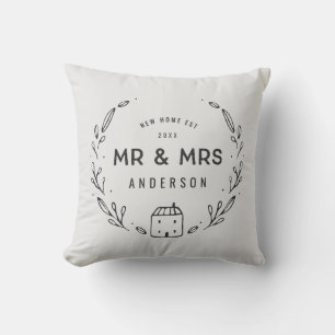 Mr and Mrs new home Cushion