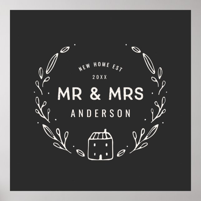 Mr and Mrs new home Poster (Front)