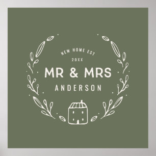 Mr and Mrs new home Poster