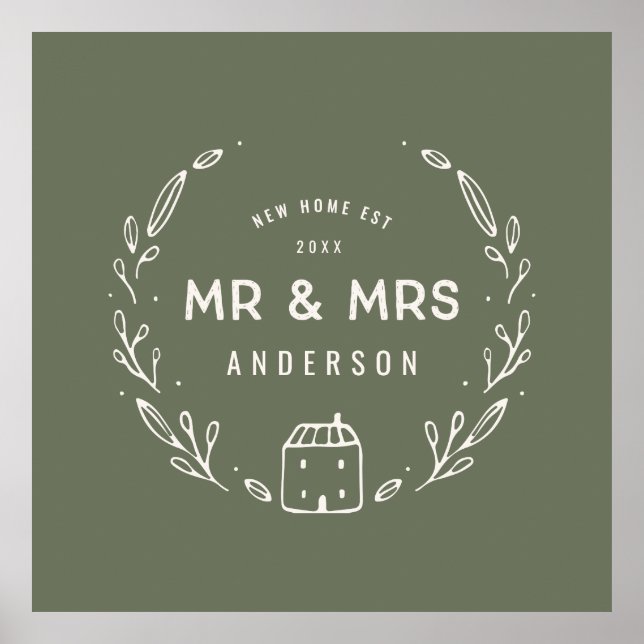 Mr and Mrs new home Poster (Front)