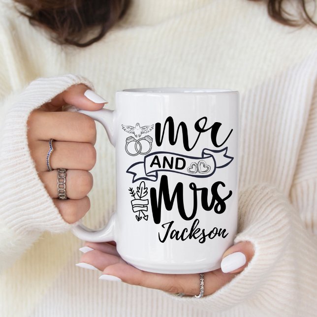 Mr. and Mrs. Newly Wed Mug (Customize this Mr. and Mrs. newly wed coffee mug. )