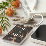 Mr and Mrs Newlyweds Photo Key Ring<br><div class="desc">customise with your photo or names</div>