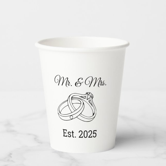 Mr and Mrs. Paper Cups (Front)