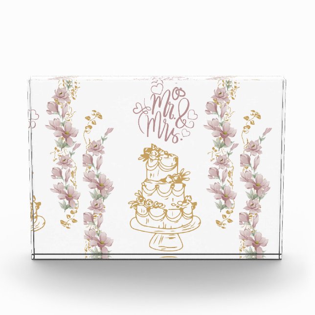 mr and mrs photo block (Front)