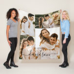 Mr And Mrs Photo Collage Wedding  Fleece Blanket<br><div class="desc">Mr And Mrs Photo Collage Wedding Fleece Blanket</div>