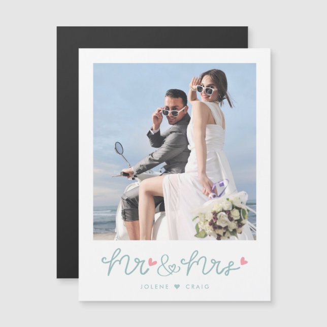 Mr and Mrs Photo Wedding Thank You (Front/Back)